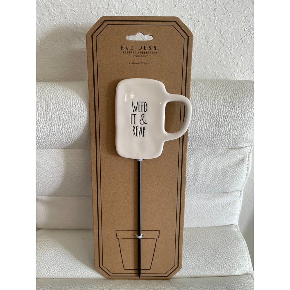 NWT Rae Dunn Weed it & Reap Garden Marker